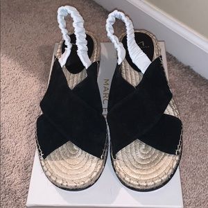 Marc Fisher Black and White Espadrilles